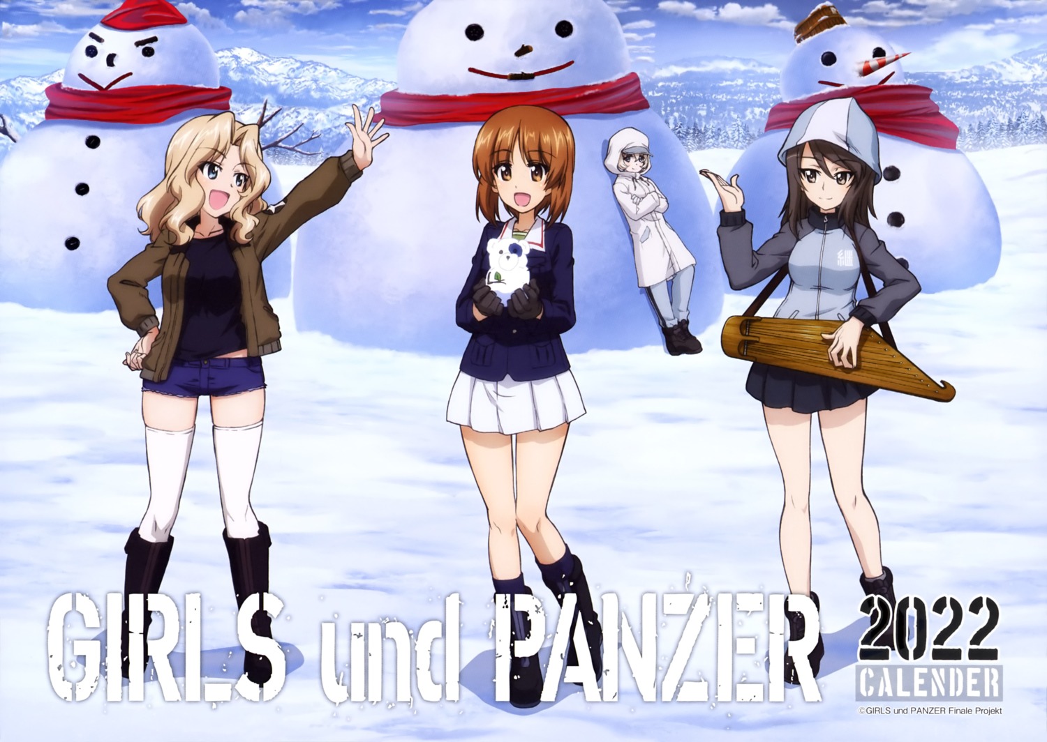 girls_und_panzer, kay_(girls_und_panzer), mika_(girls_und_panzer), nishizumi_miho, tagme, thighhighs, uniform, youko_(girls_und_panzer)