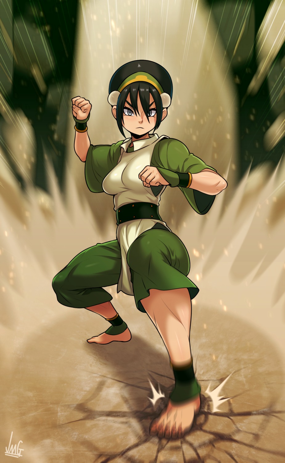 asian_clothes, avatar_the_last_airbender, jmg, toph_bei_fong