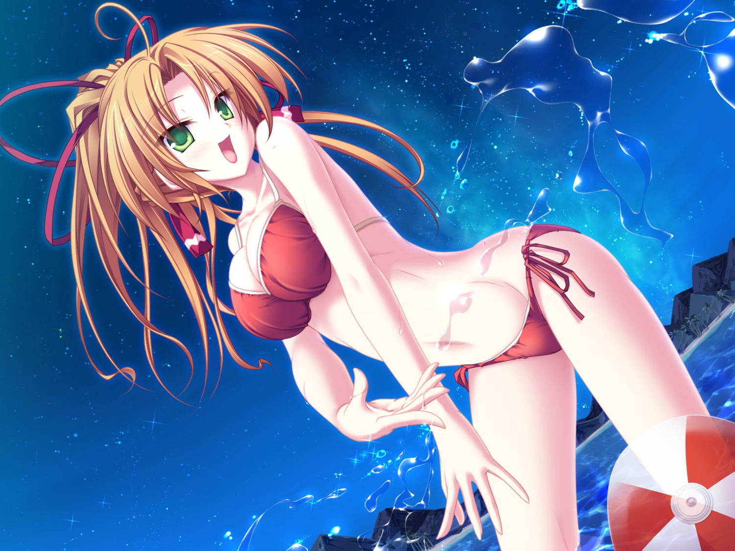 77, bikini, cleavage, hoshiba_sora, swimsuits, tenmaso, wallpaper, whirlpool