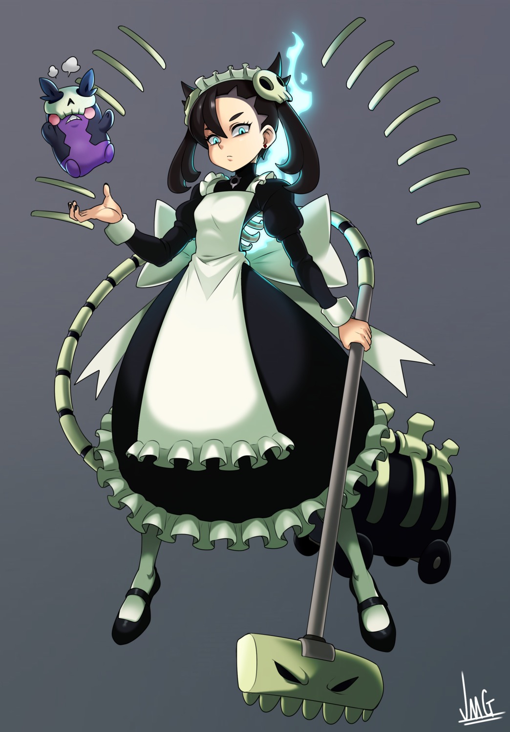 bloody_marie, cosplay, jmg, maid, mary_(pokemon), morpeko, pokemon, pokemon_swsh