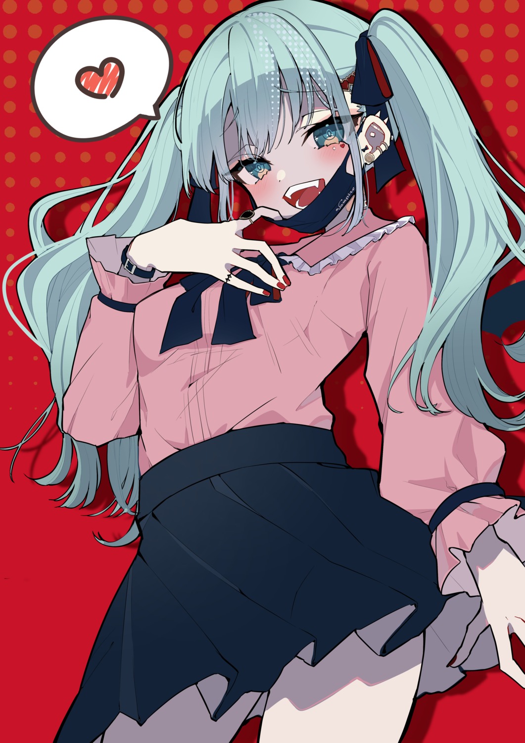 hatsune_miku, piyokuma, vampire_(vocaloid), vocaloid