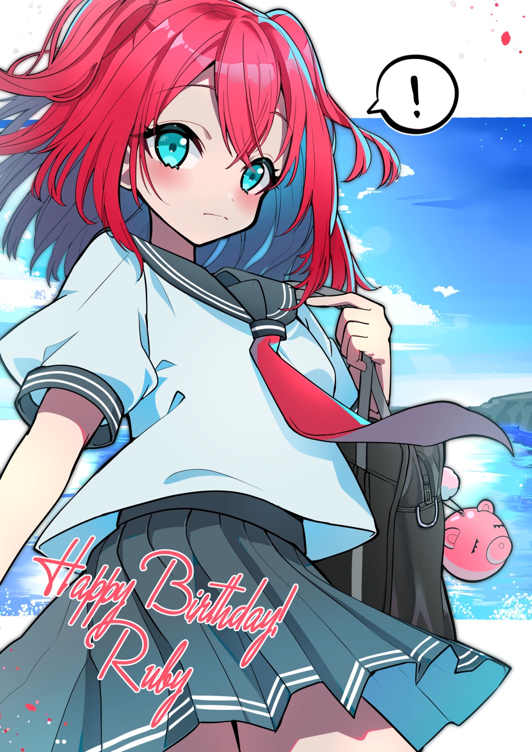 kurosawa_ruby, love_live!_(series), love_live!_sunshine!!, sasamaru, seifuku, skirt_lift