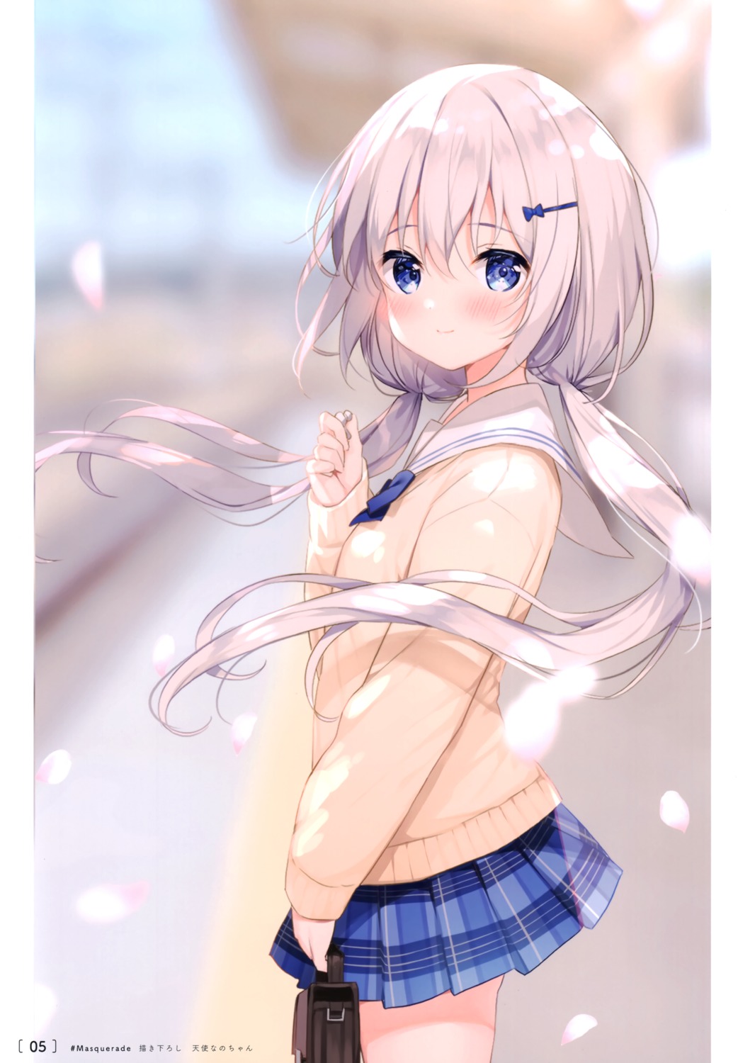 hisagi_(puchimaple), masquerade, puchimaple, seifuku, sweater, tenshi_nano
