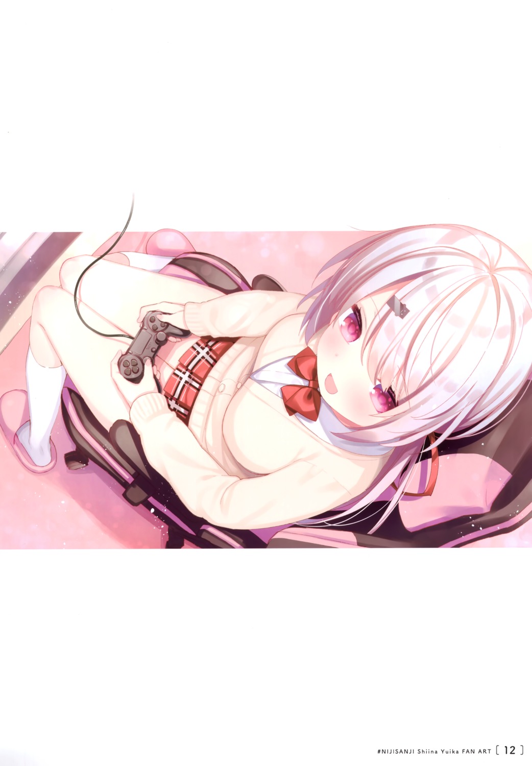 hisagi_(puchimaple), nijisanji, nijisanji_gamers, puchimaple, seifuku, shiina_yuika