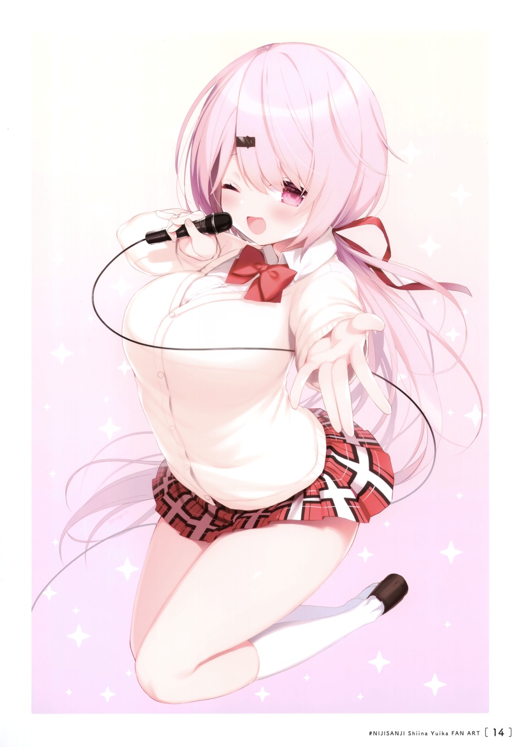 hisagi_(puchimaple), nijisanji, nijisanji_gamers, puchimaple, seifuku, shiina_yuika