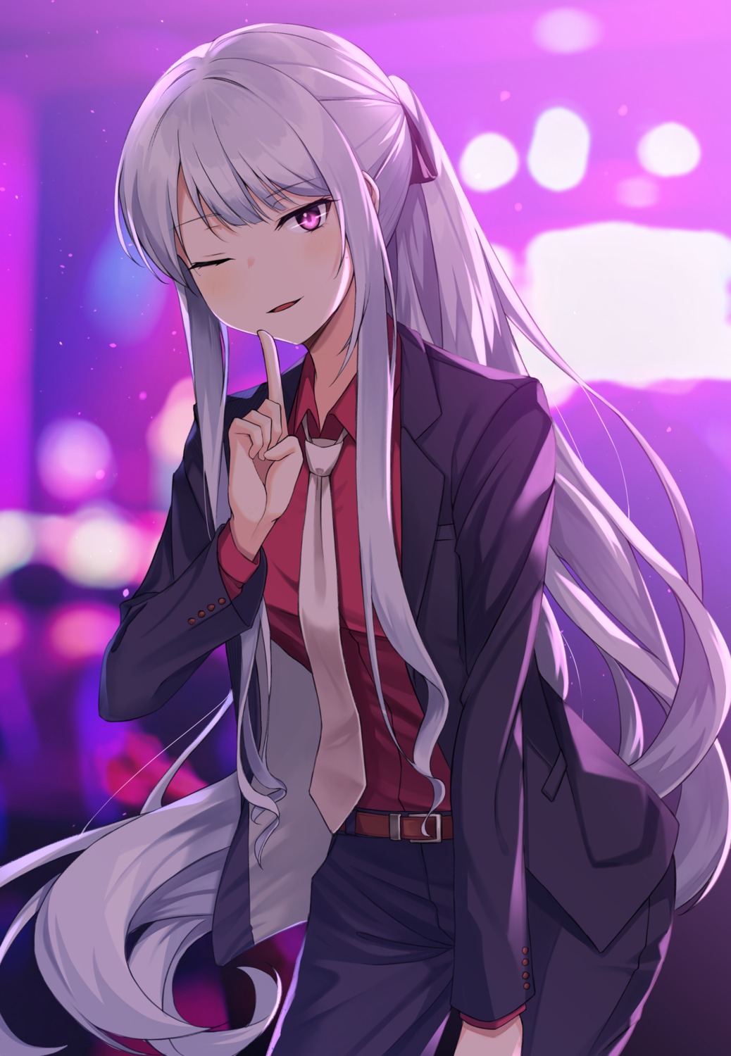 ak-12_(girls_frontline), business_suit, girls_frontline, yuzb99