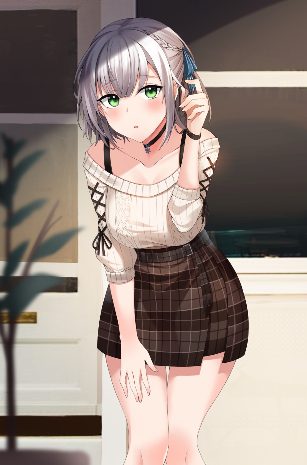 hololive, shirogane_noel, sweater, yuzb99