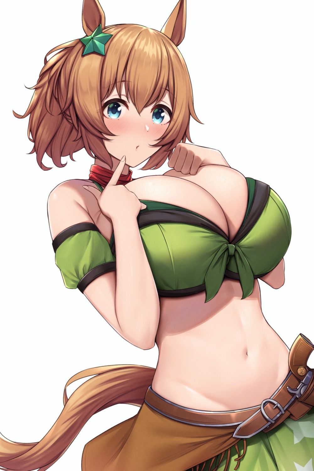 animal_ears, fou_zi, gun, taiki_shuttle_(umamusume), tail, uma_musume_pretty_derby