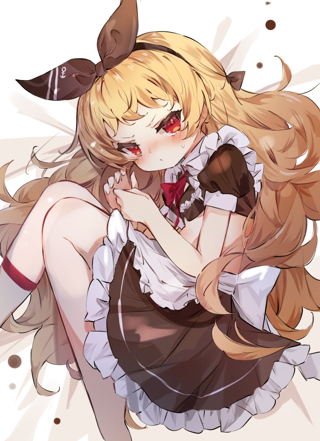 azur_lane, fujii_shino, jenkins_(azur_lane), maid, skirt_lift