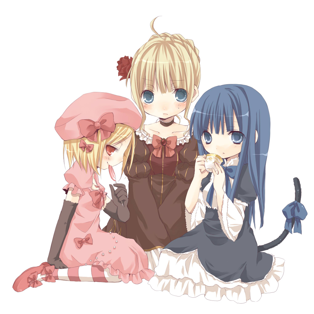 beatrice, frederica_bernkastel, hinazawa_kirie, lambdadelta, tail, umineko_no_naku_koro_ni
