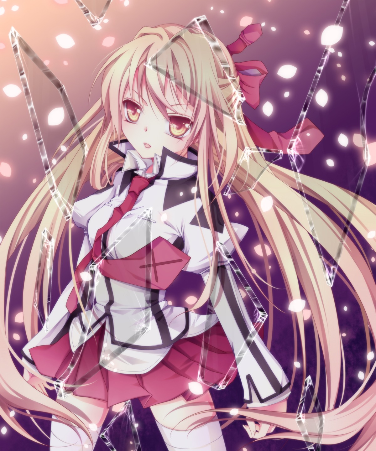 mikazuki_sara, otomiya_haine, seifuku, shinshi_doumei_cross