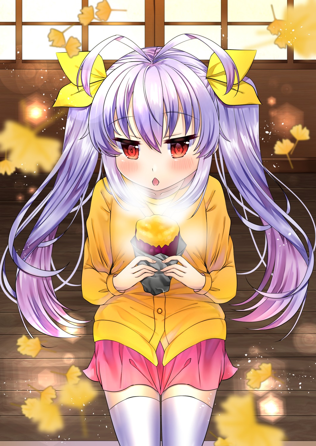 miyauchi_renge, momoshiro_amano, non_non_biyori, thighhighs