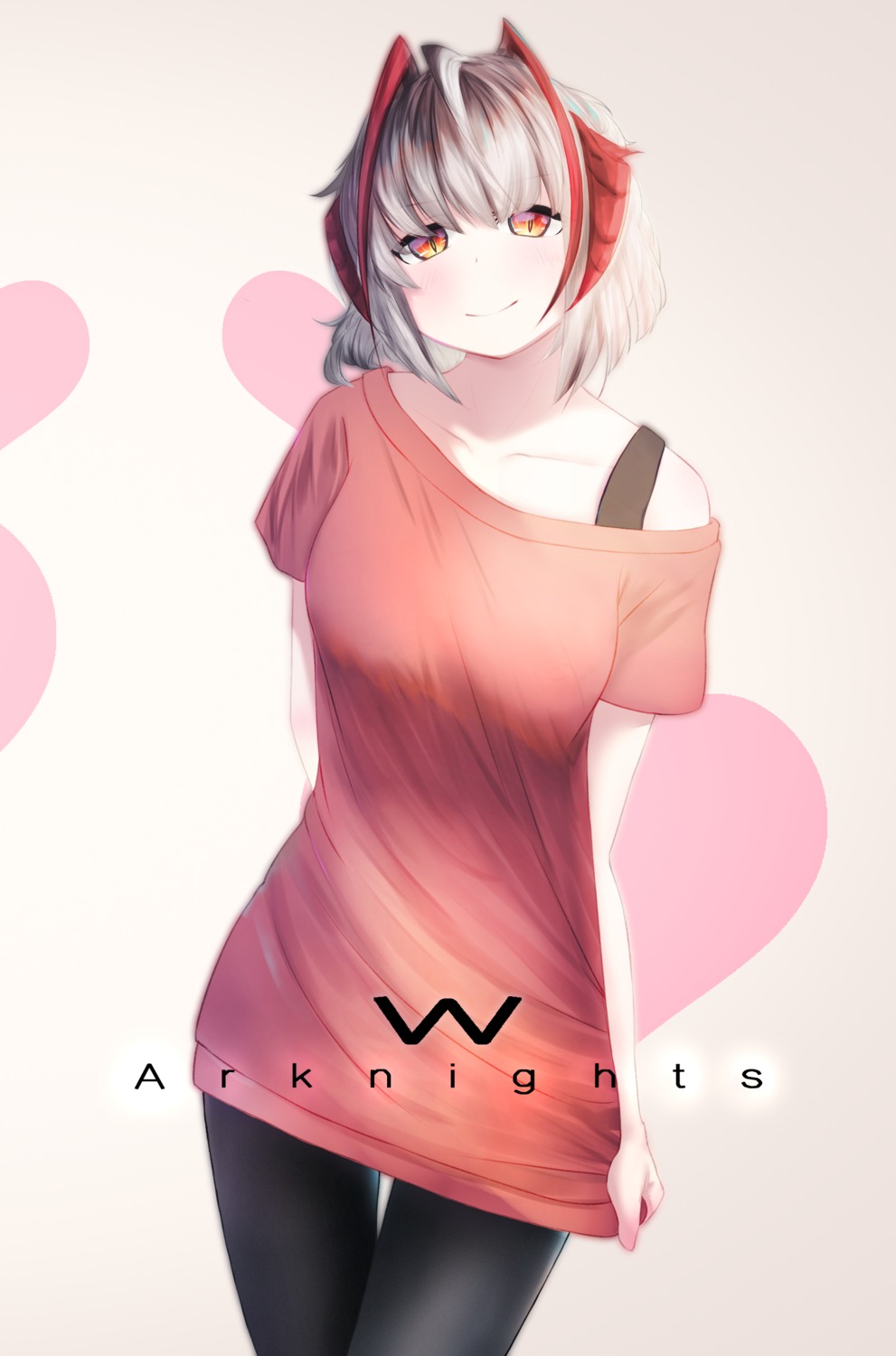 arknights, horns, pantyhose, w_(arknights), ygahh