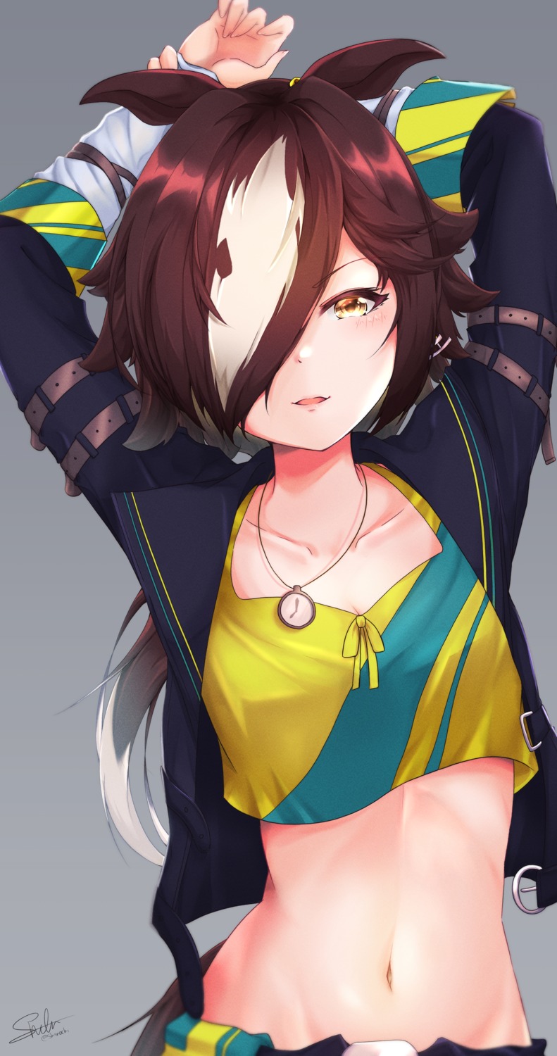 animal_ears, shiinochi, tail, uma_musume_pretty_derby, uniform, vodka_(umamusume)
