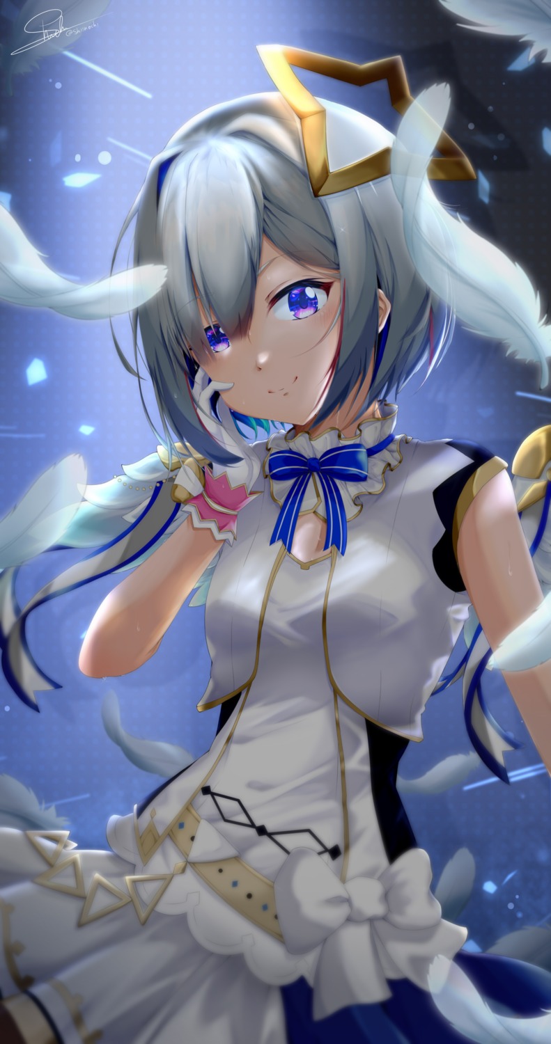 amane_kanata, angel, hololive, shiinochi, wings