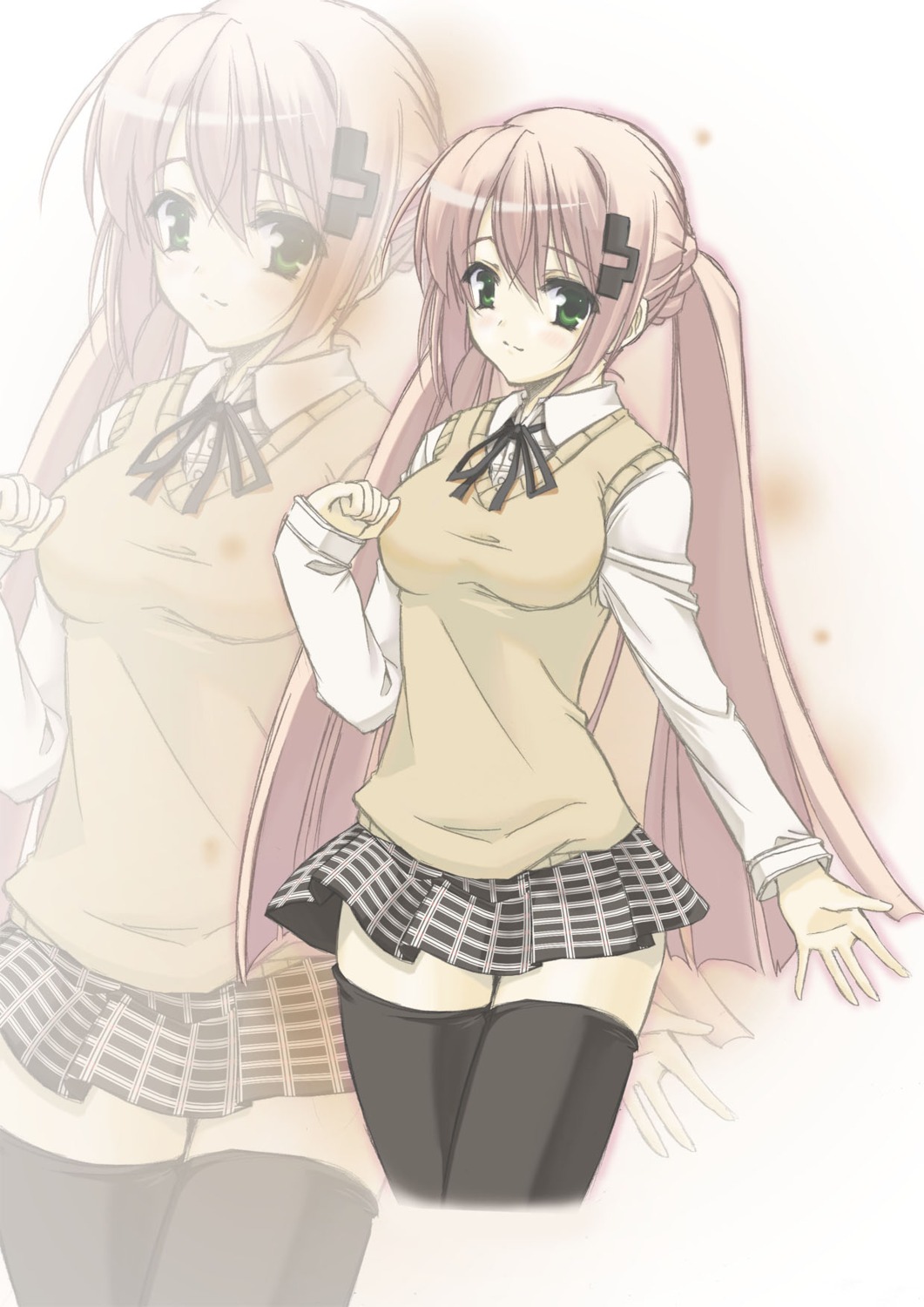 maou, seifuku, thighhighs
