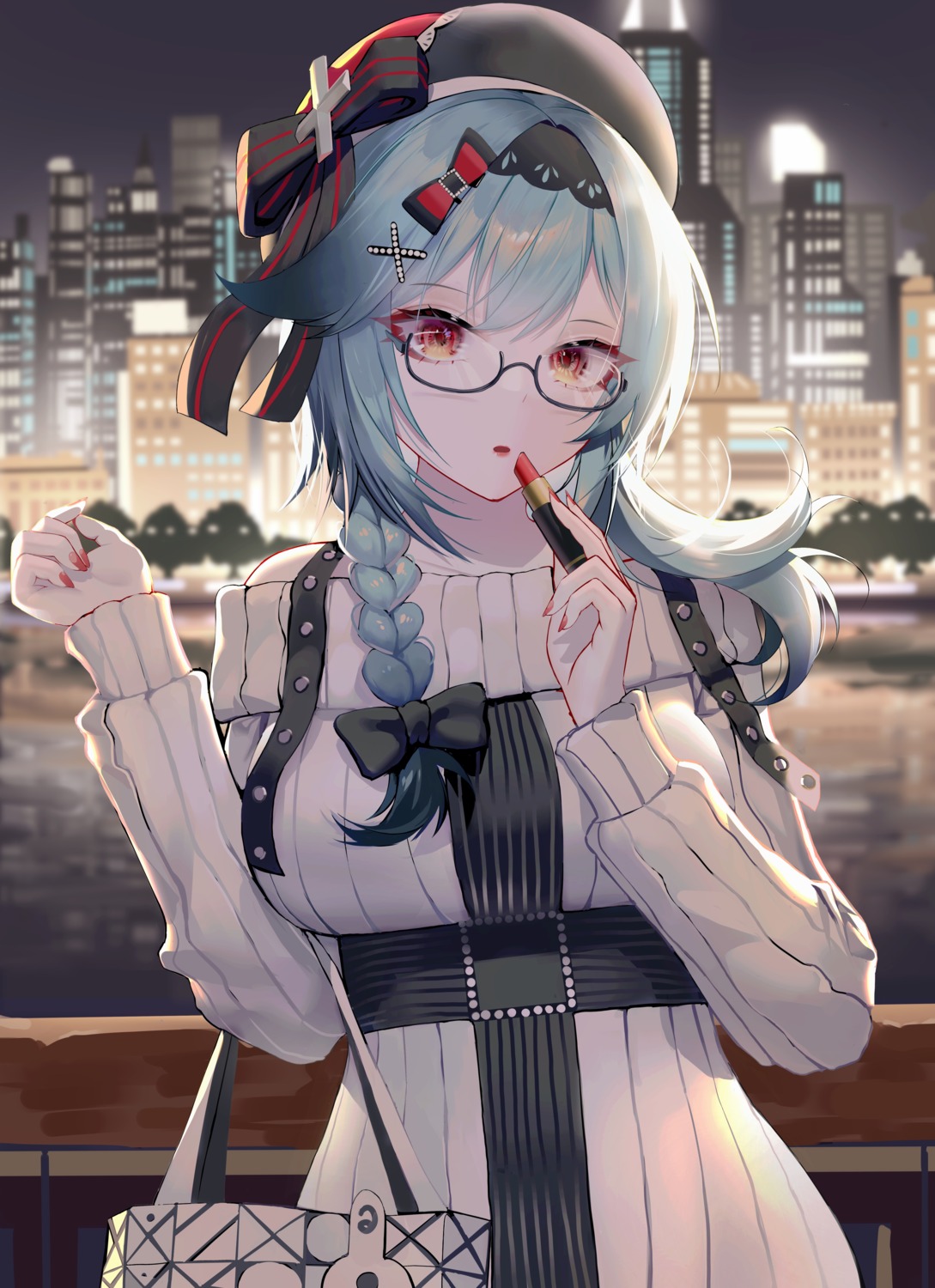 eula, genshin_impact, megane, rib_(rib_delesetong), sweater