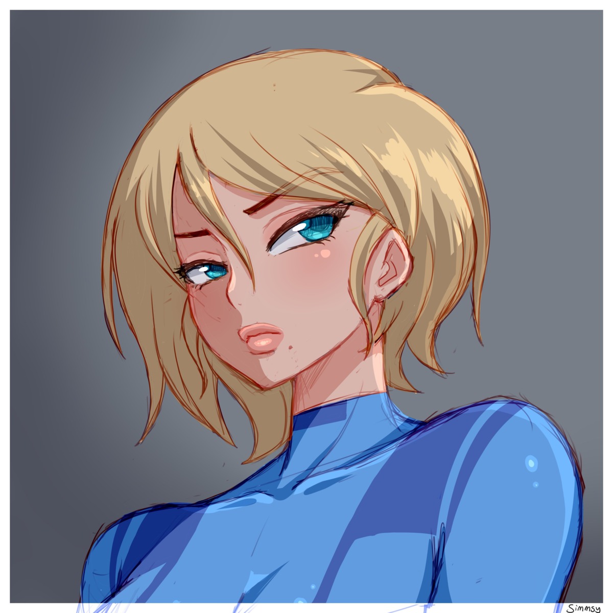 bodysuit, metroid, samus_aran, simmsyfart, sketch