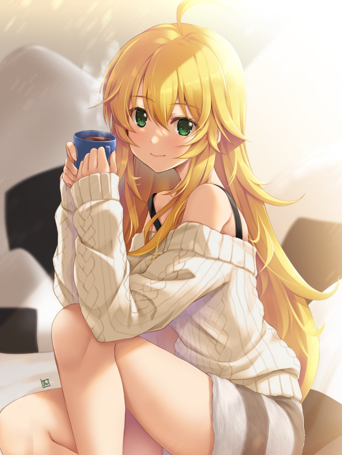 hoshii_miki, kamishiro_mai_(capti-no), sweater, the_idolm@ster