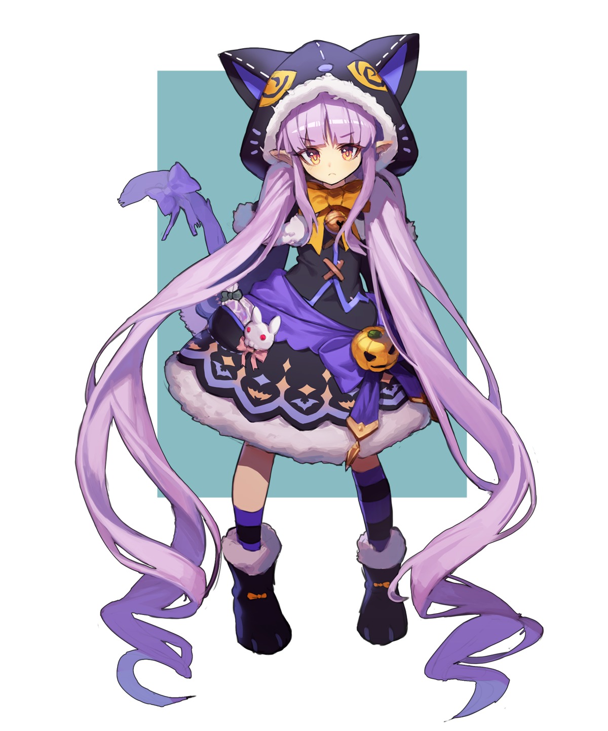halloween, hikawa_kyouka, mmlyno, pointy_ears, princess_connect!, princess_connect!_re:dive, tail