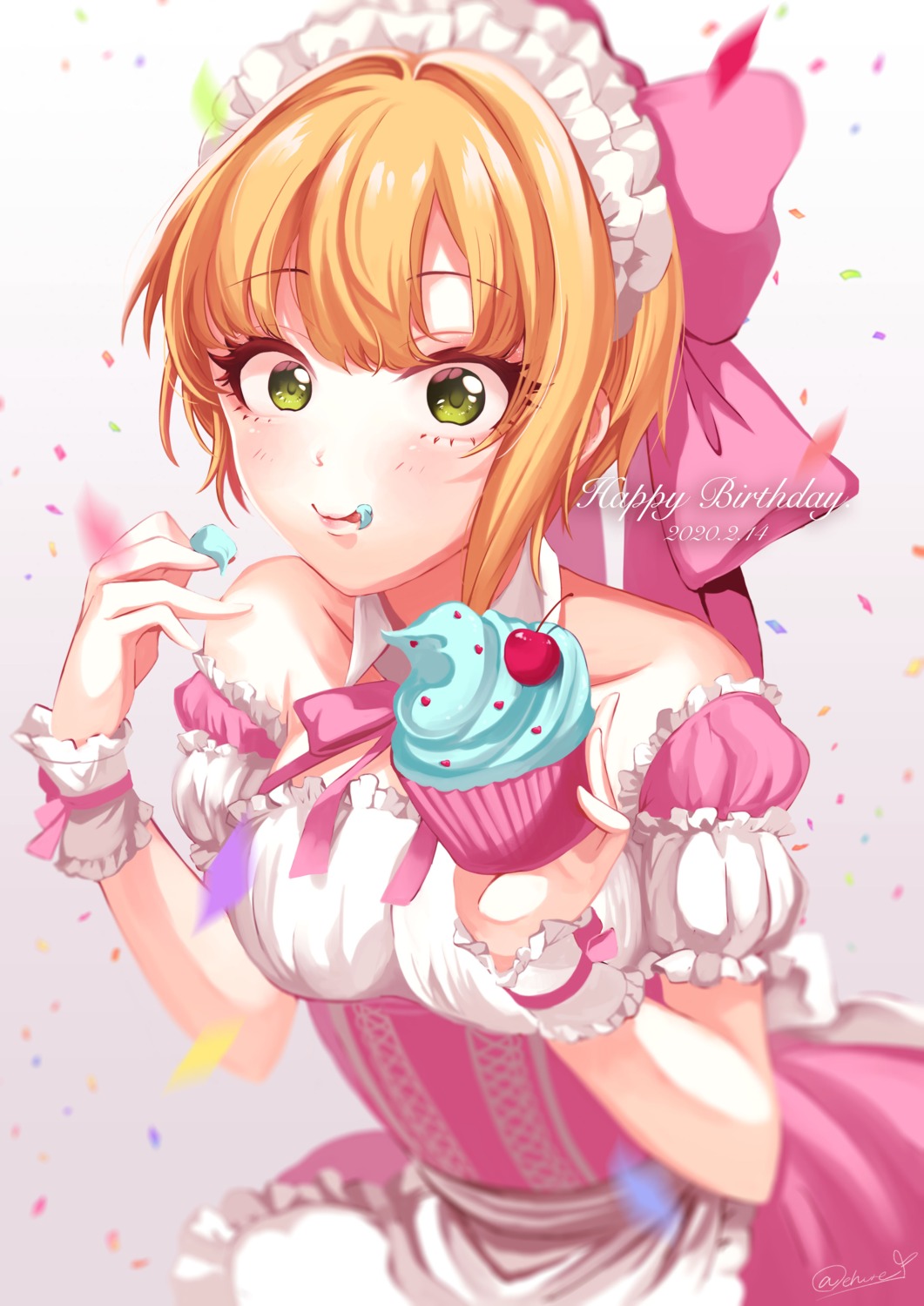 cream, maid, miyamoto_frederica, the_idolm@ster, the_idolm@ster_cinderella_girls, yanagito