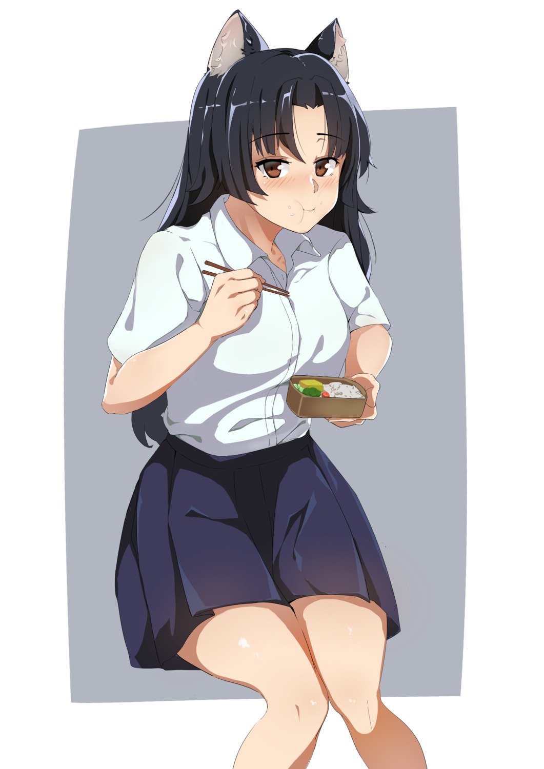 animal_ears, arknights, saga_(arknights), seifuku, xperiajoker