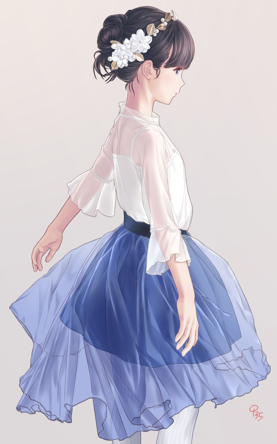 aoi_kumiko, see_through, skirt_lift
