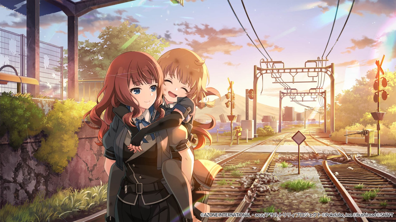 assault_lily, assault_lily_last_bullet, futagawa_fumi, kaede_johan_nouvelle, tagme, thighhighs, uniform, wallpaper