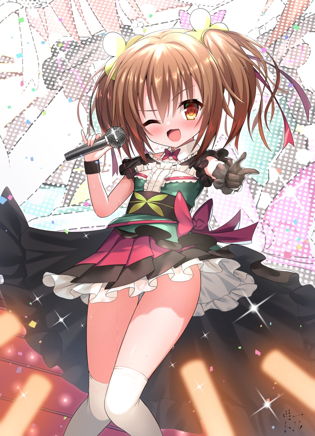bettle_(b_s_a_n), skirt_lift, thighhighs
