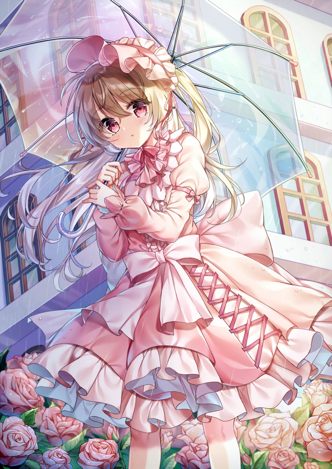 dress, lolita_fashion, pudding_(skymint_028), umbrella