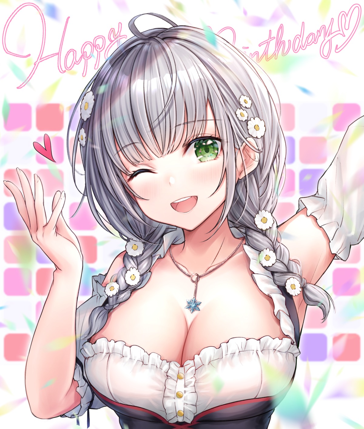 cleavage, hololive, mirukurim, shirogane_noel