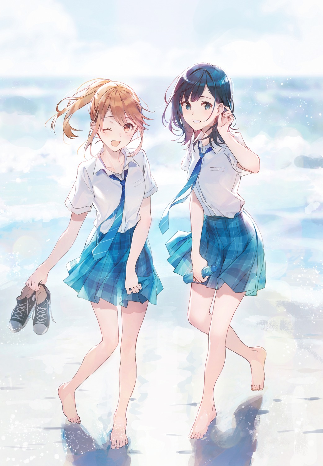 aomi_haru, chitose-kun_wa_ramune_bin_no_naka, nanase_yuzuki, raemz, see_through, seifuku, skirt_lift