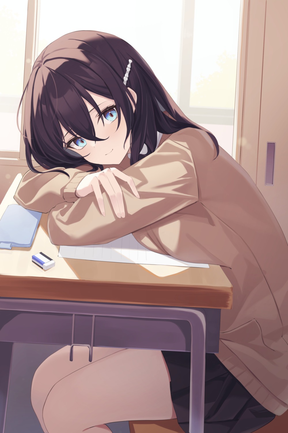 mizu_(lzzrwi603), seifuku, sweater