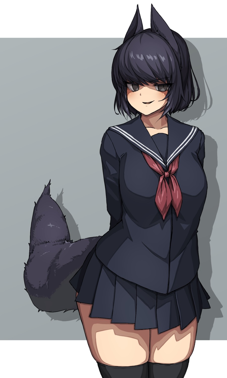 animal_ears, kitsune, seifuku, tail, thighhighs, xyv_1