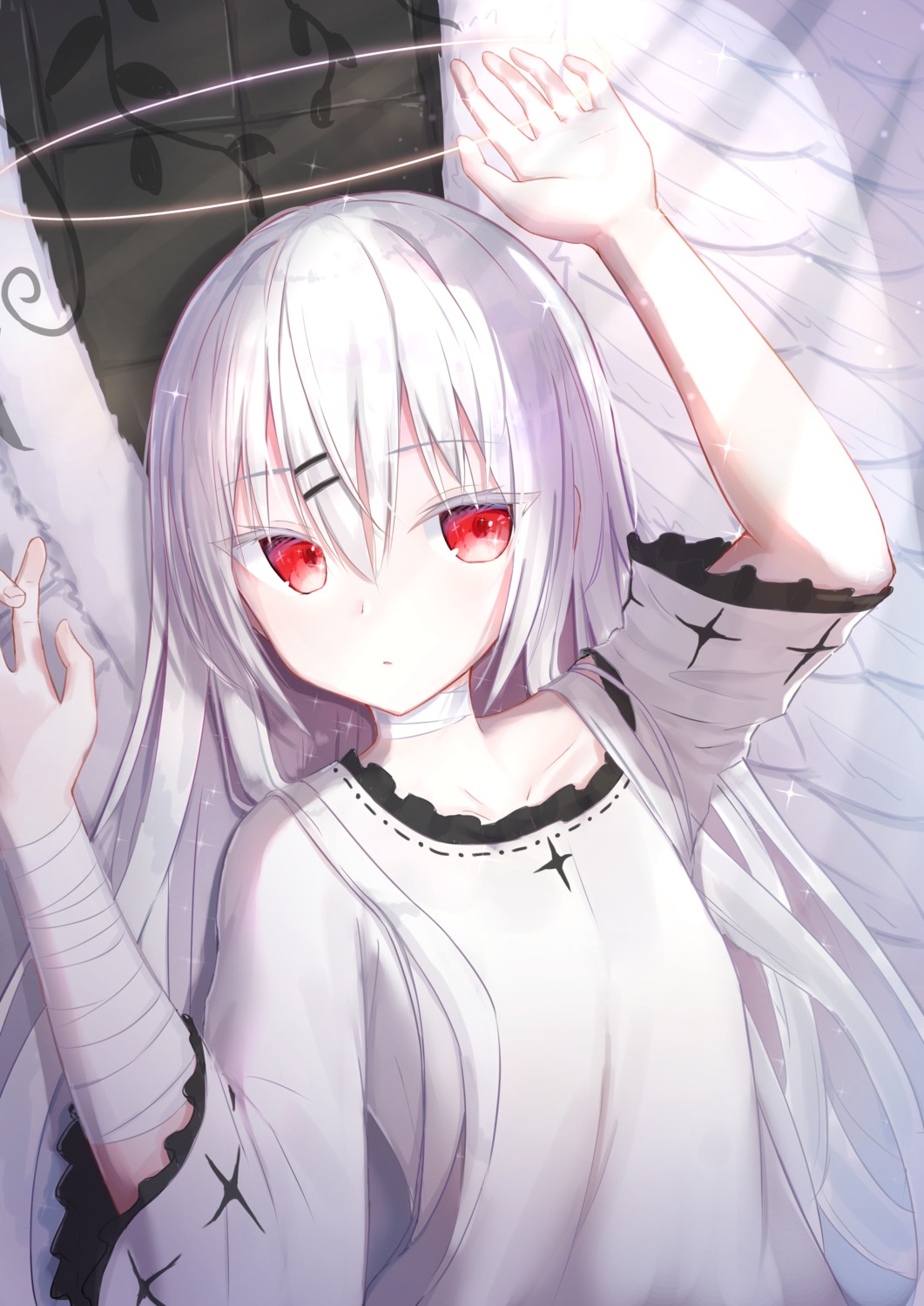 angel, bandages, tokano_56, wings