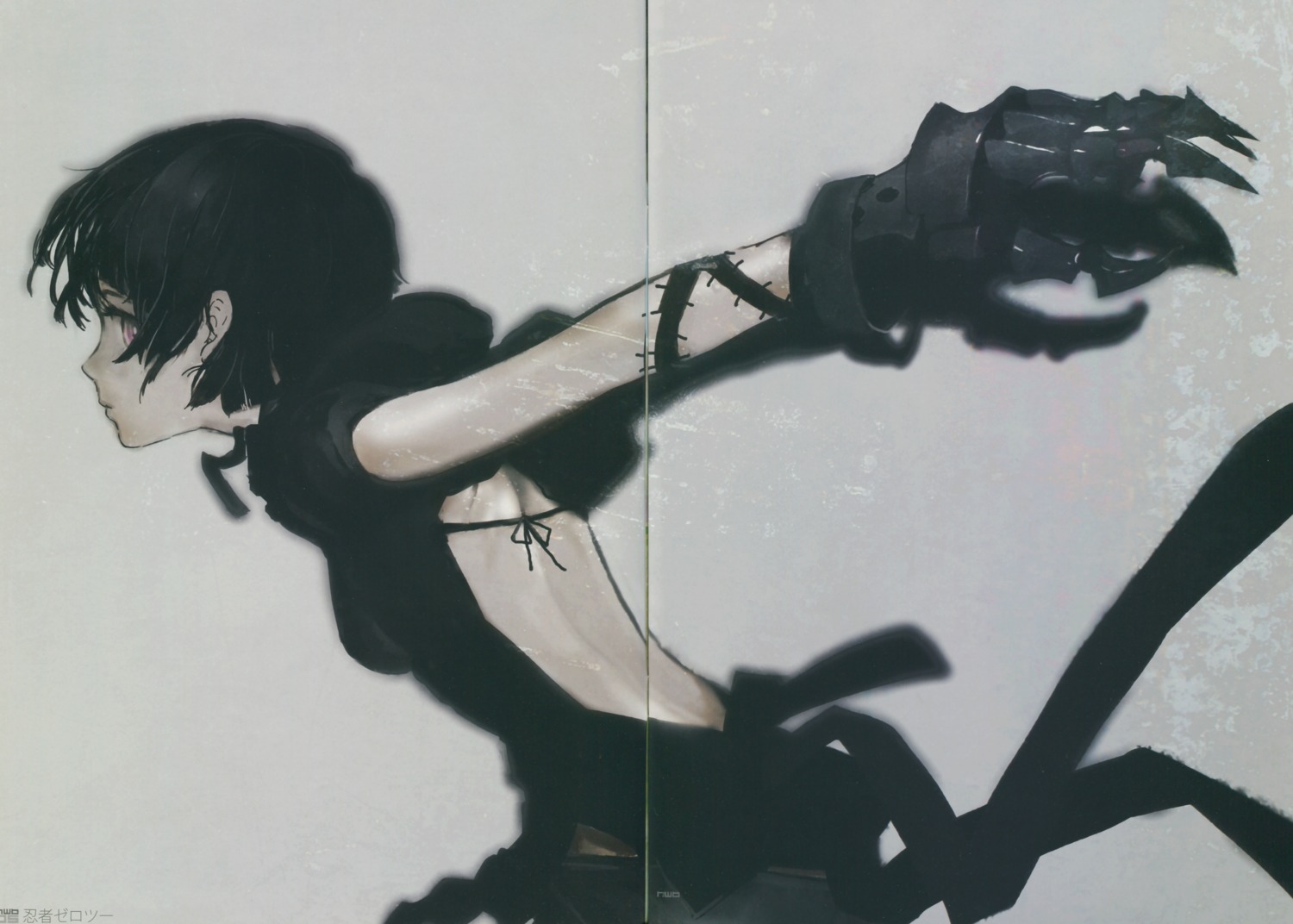 black_matagi, black_rock_shooter, gap, huke, vocaloid