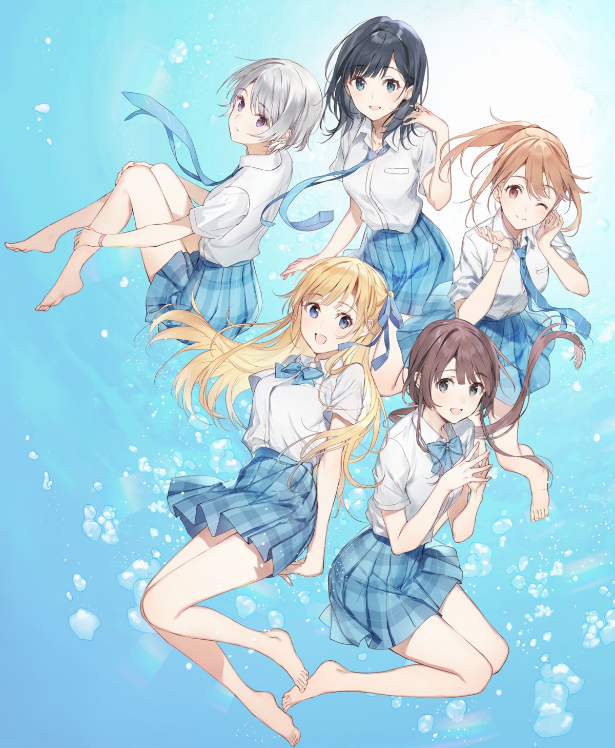 aomi_haru, chitose-kun_wa_ramune_bin_no_naka, feet, hiiragi_yuuko, nanase_yuzuki, nishino_asuka, photoshop, raemz