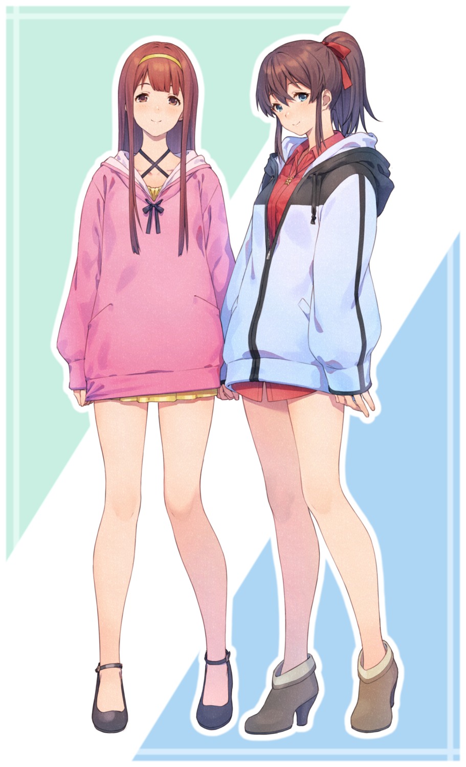 heels, nanaran, satake_minako, tanaka_kotoha, the_idolm@ster, the_idolm@ster_million_live!