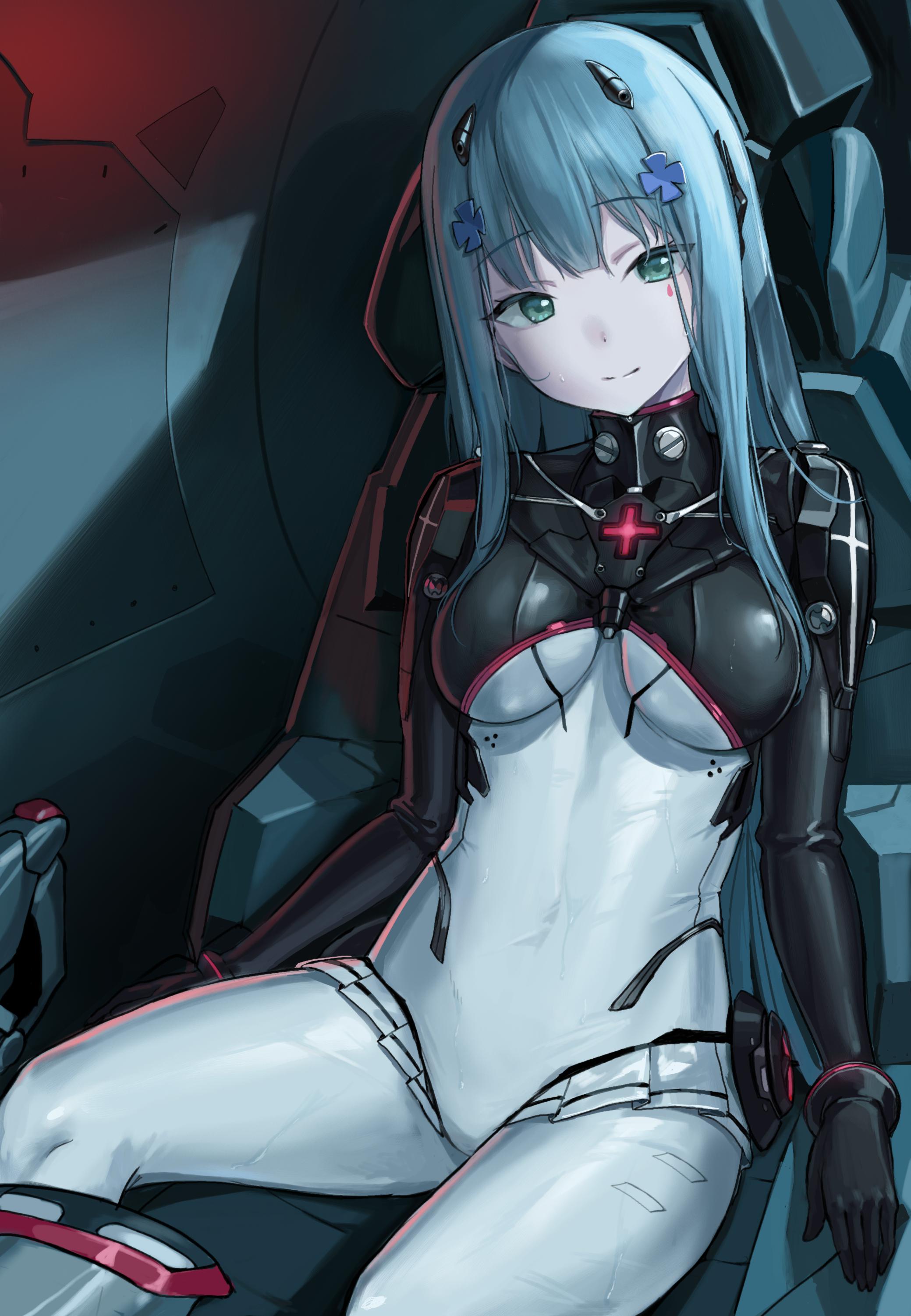 bodysuit, girls_frontline, hk416_(girls_frontline), kuro_(zhurunbo1997)