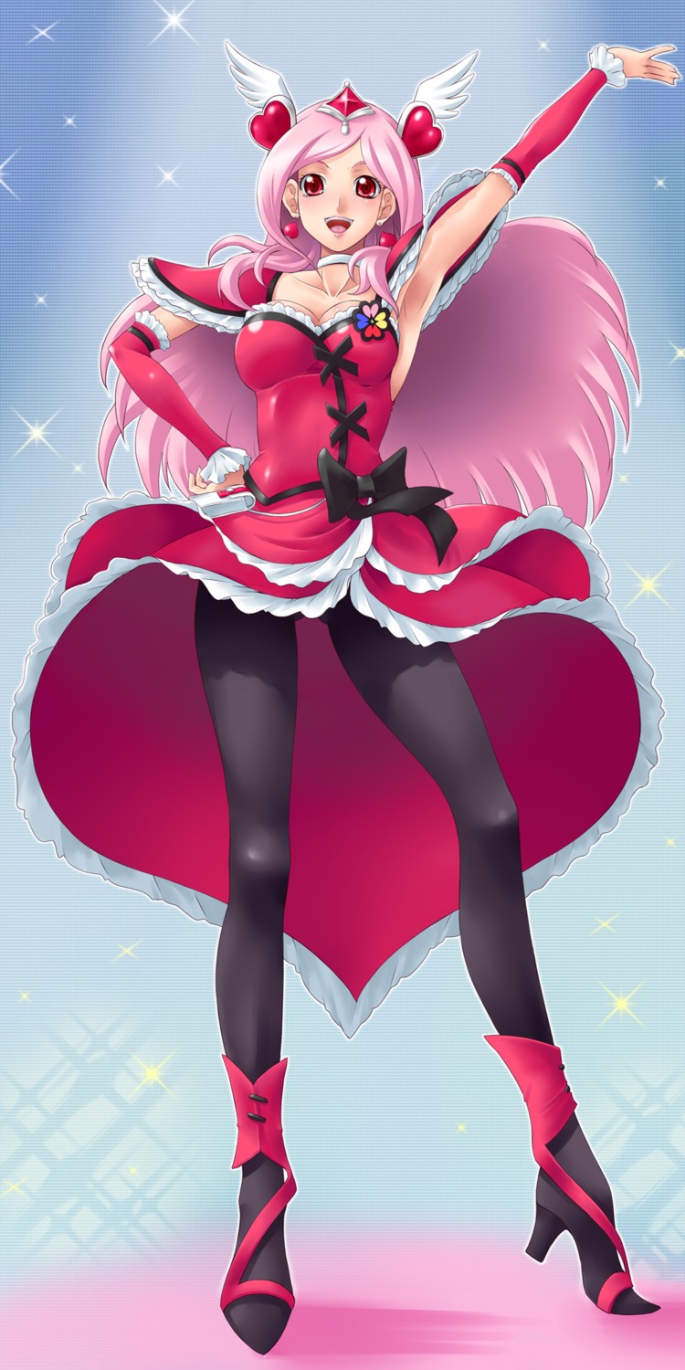 fresh_precure!, higashi_setsuna, pantyhose, precure, yaso_shigeru