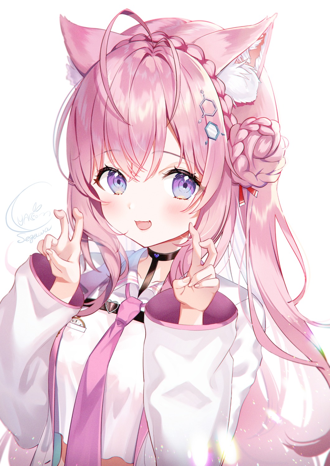 animal_ears, hakui_koyori, hololive, luna_(mi-chanman)