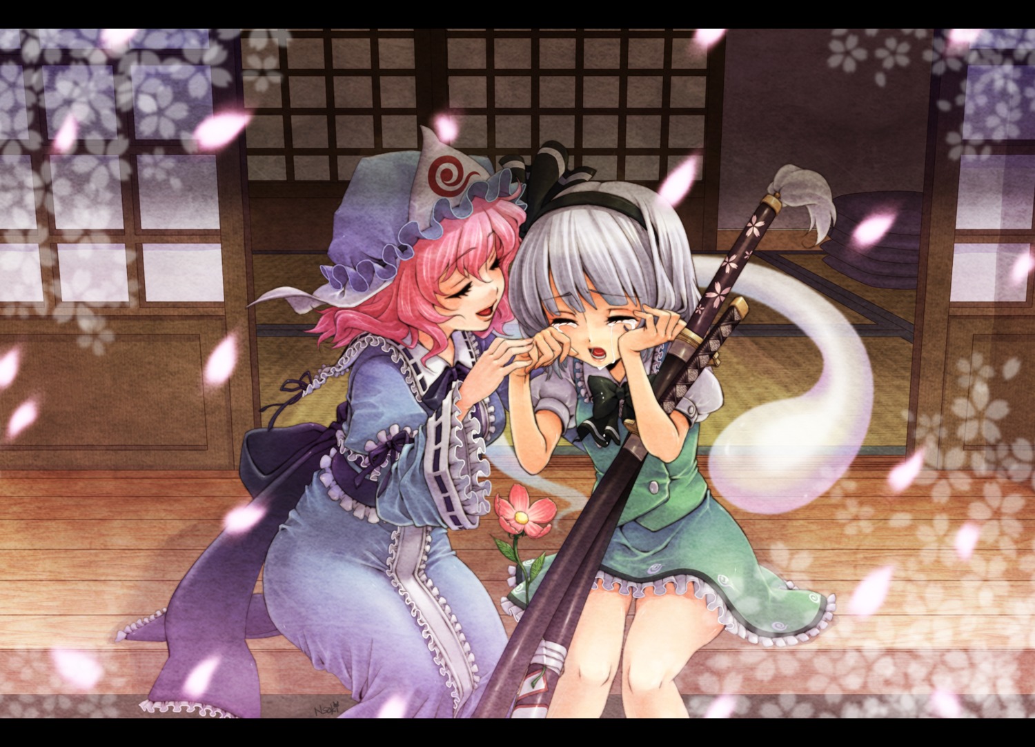 konpaku_youmu, n_saki, saigyouji_yuyuko, touhou