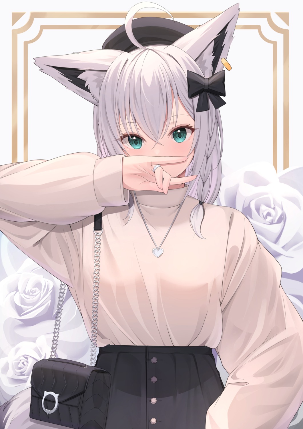 animal_ears, hololive, hololive_gamers, kitsune, shirakami_fubuki, starfox1015, tail