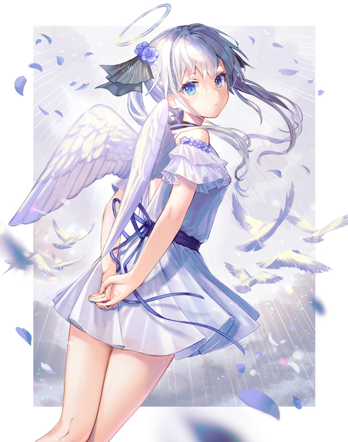 angel, dress, maica_sunahara, see_through, wings