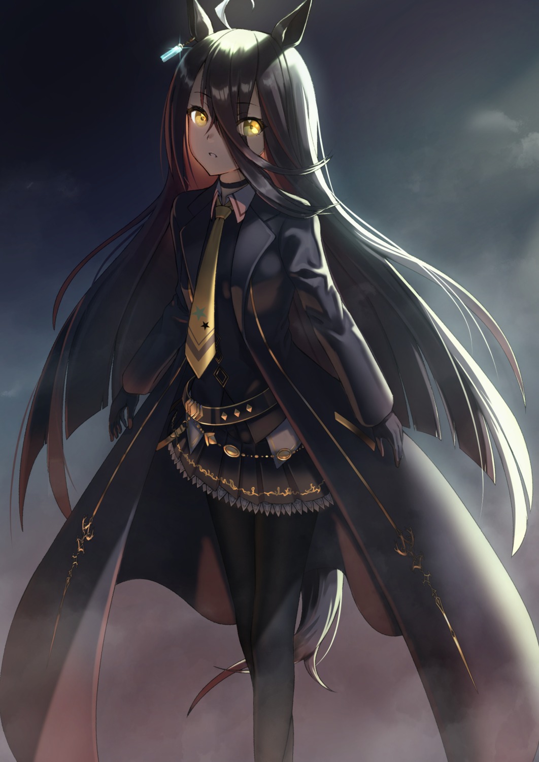 animal_ears, manhattan_cafe_(umamusume), pantyhose, tail, tks_(526tks), uma_musume_pretty_derby, uniform