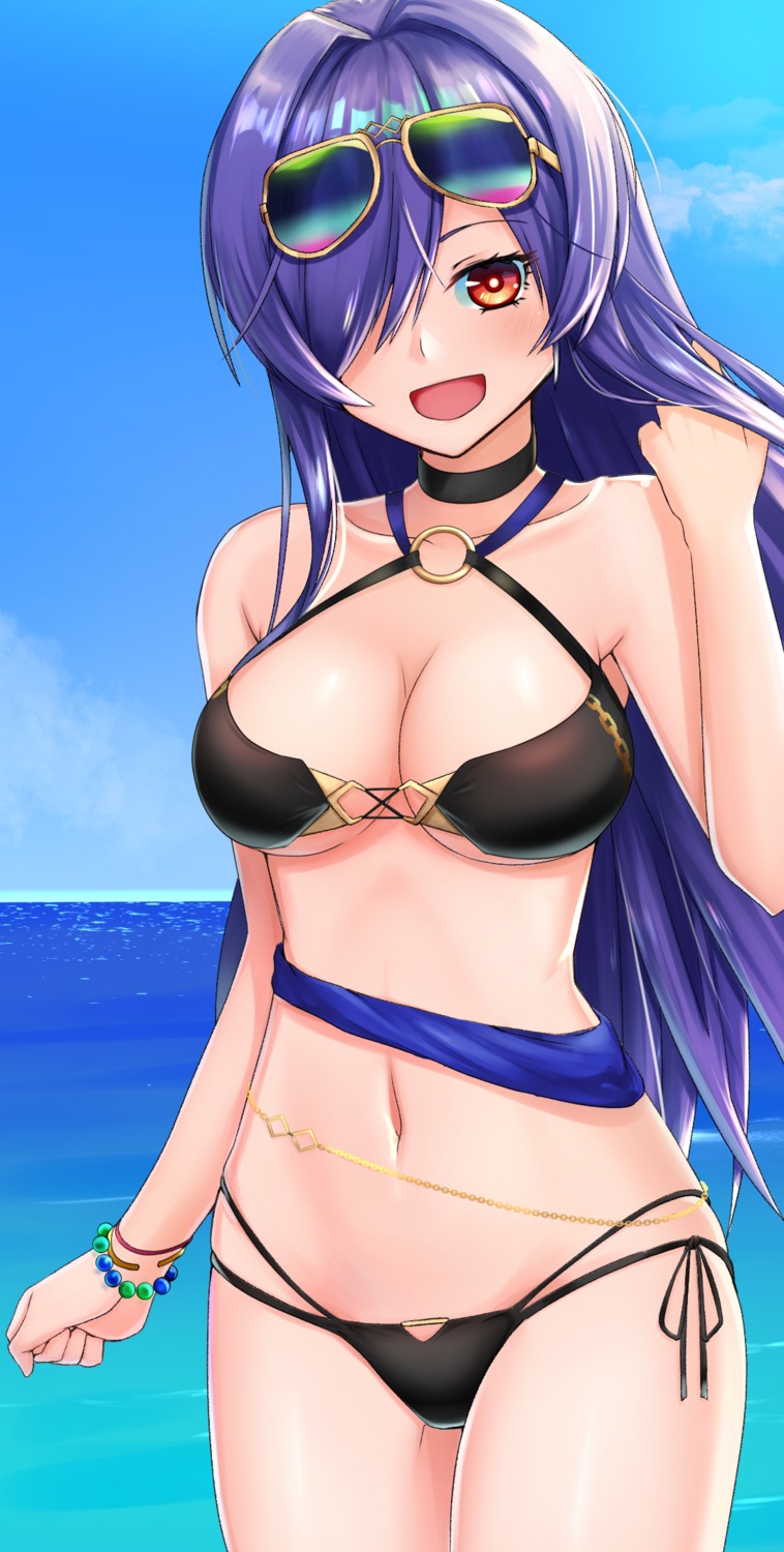 azur_lane, bikini, megane, swimsuits, tks_(526tks), trento_(azur_lane)