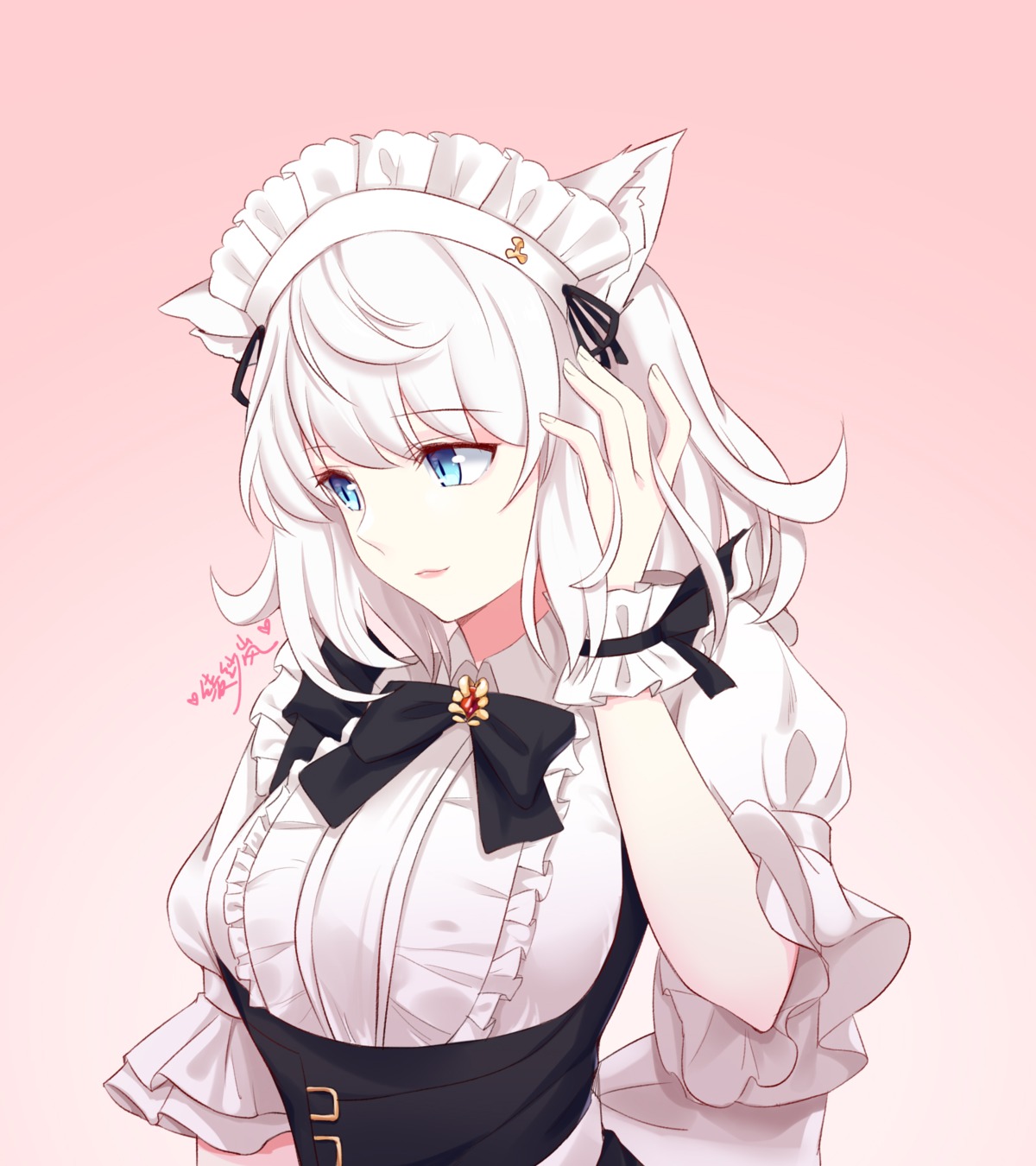animal_ears, final_fantasy, final_fantasy_xiv, lanelise, maid