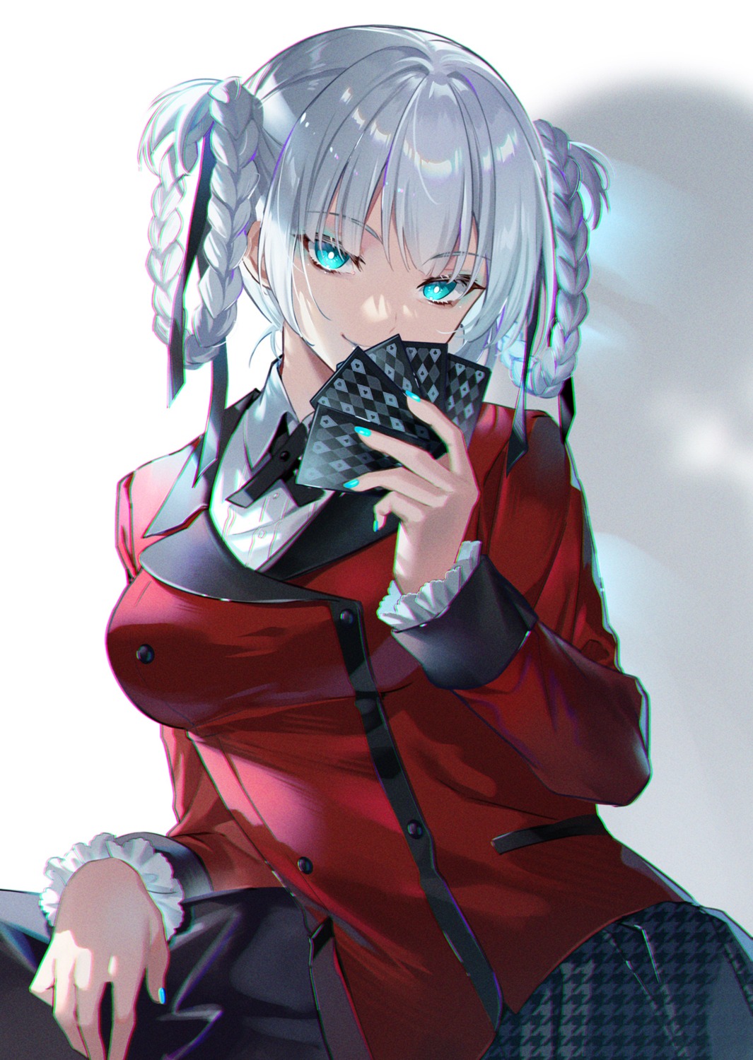 ekita_xuan, kakegurui, momobami_kirari, seifuku