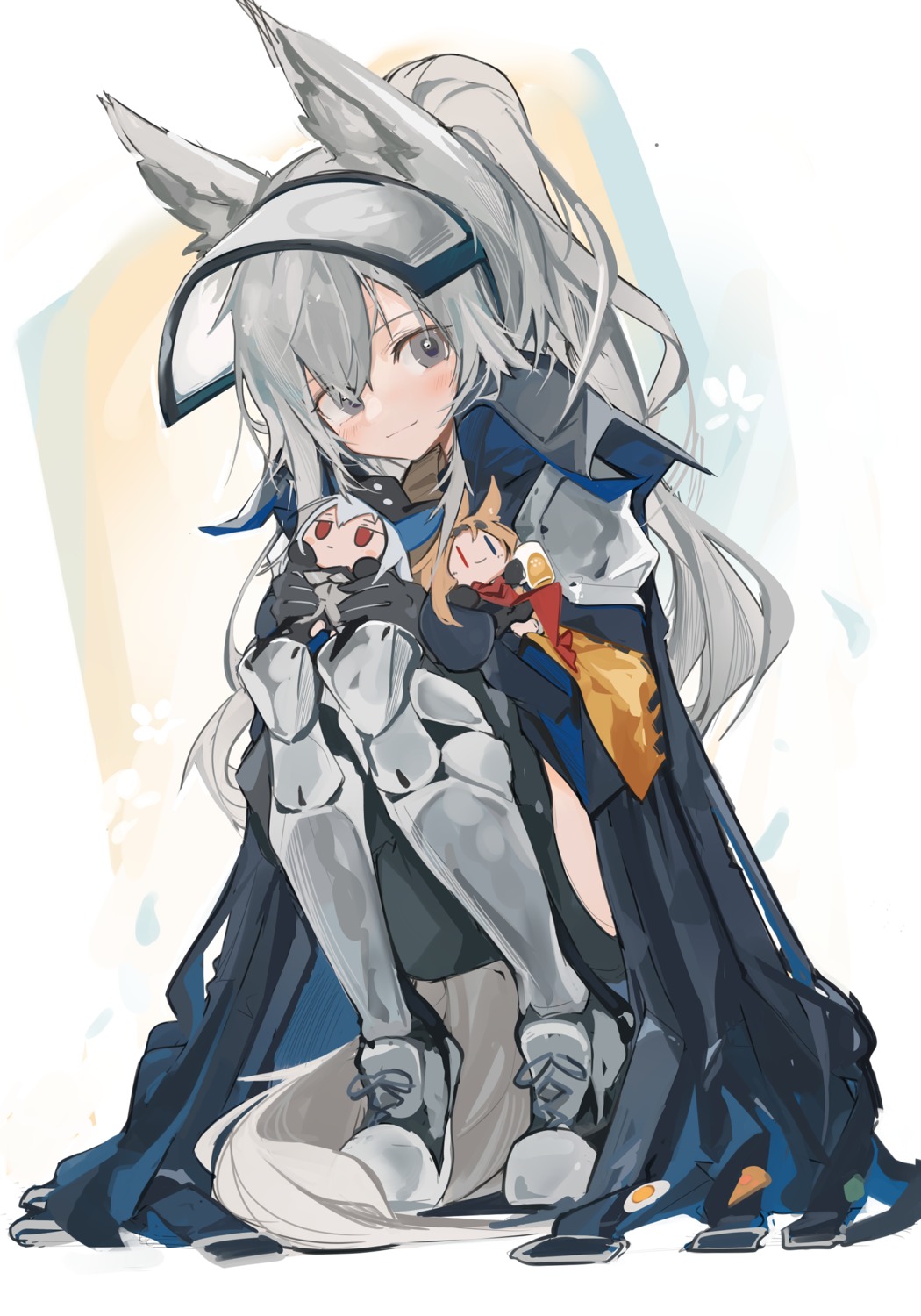animal_ears, arknights, armor, grani_(arknights), mikojin, tail