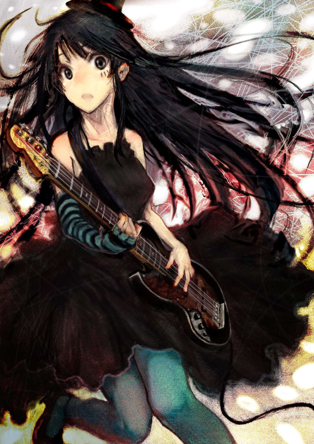 akiyama_mio, k-on!, madokan_suzuki, pantyhose